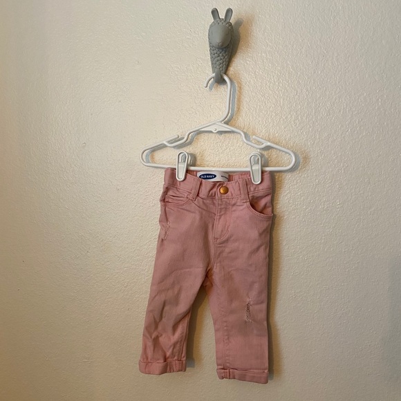 2 Pairs Of Pants Green & Pink Jogger Boyfriend Cut - Picture 5 of 8